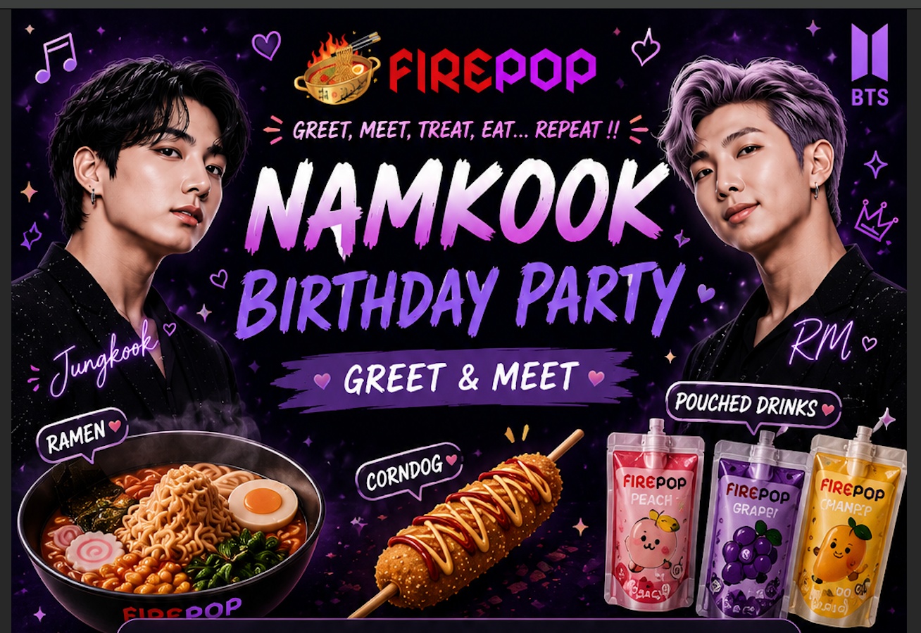 NAMKOOK Birthday Party — FirePop